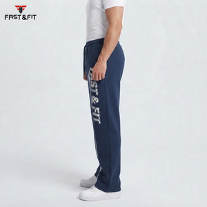 Custom Design 2026 Streetwear Men Flared Pants High Quality Custom Made Plus Size Flared mens pants - Product Image 3