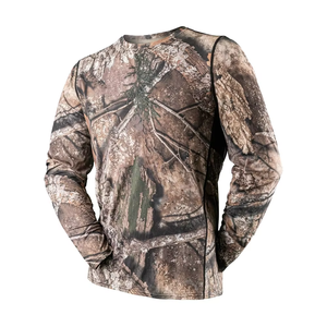 T-shirt de chasse pour homme, manches longues, sublimation du logo, protection solaire, personnalisable - Product Image 1