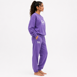 Conjunto Deportivo Informal para Mujer, Sudadera Oversize con Estampado y Pantalones Jogger, Logotipo Personalizado, Ecológico, Ropa Deportiva, Ropa de Estar por Casa - Product Image 3