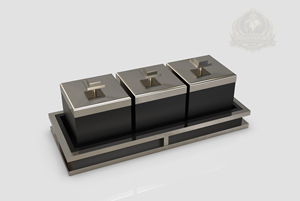 Ensemble de pots de service de luxe, boîte de rangement pour table Majlis, conteneur décoratif moderne pour dattes, design Émirats Arabes Unis et Royaume-Uni, pour cuisine - Product Image 6