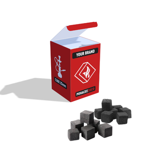 อัดก้อนถ่านมอระกู่ Shisha คุณภาพระดับพรีเมียมทําถ่านกะลามะพร้าวธรรมชาติ 100% โรงงานอินโดนีเซียฉลากส่วนตัว OEM - Product Image 1