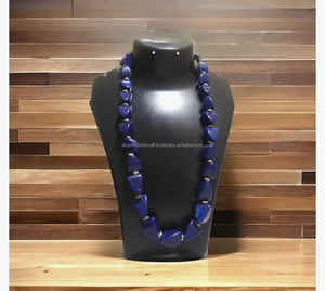 Lujoso último collar de cuentas de resina de moda hermoso pulido de la mejor calidad personalizado hecho a mano para mujeres de la India. - Product Image 3