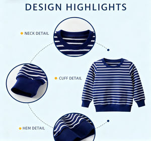 Sweat-shirt en coton personnalisé pour garçons et filles, hauts à capuche à manches longues - Product Image 6