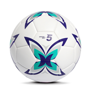 Ballon de football personnalisé avec logo, taille 5, en TPU, cuir PVC PU, cousu à la machine pour l'entraînement sportif - Product Image 3
