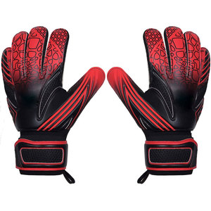 Gants de gardien de but de football personnalisés Econex Sports, protection complète des doigts et du pouce, paume orange imprimée, cuir PU, fermeture auto-agrippante - Product Image 3