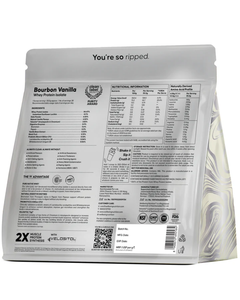 Isolat de protéines de lactosérum OEM saveur vanille bourbon, poudre hyperprotéinée, BCAA EAA, croissance musculaire maigre, nutrition fitness - Product Image 2