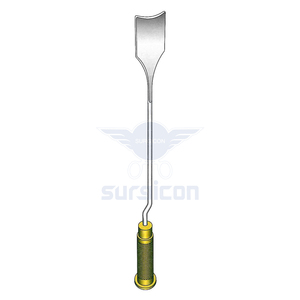 Espátula Dissectora Tipo Heartt de 26 cm, 3.5 cm x 7.5 cm, Instrumento Quirúrgico Reutilizable de Acero Inoxidable para Cirugía Cardiovascular - Product Image 1