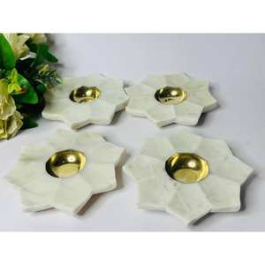 Handmade Brass Wedding <b>Candle</b> Holder Beautiful Lighting New Design <b>Tin</b> Container for Incense Home Decoration Incense Holders - Product Image 1