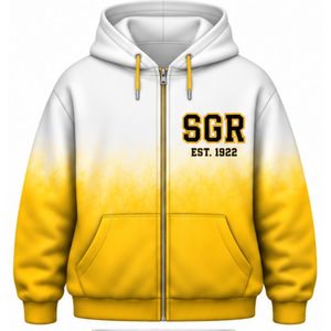 Sigma Gamma Rho <b>Women's</b> Tie Dye Tracksuit <b>White</b> Gold Oversized Hooded Sweatshirt <b>Jogger</b> Pants Custom Greek Sorority Casual Sport - Product Image 6