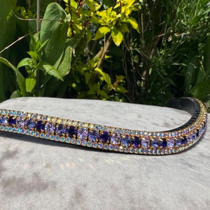 Nouveau design de mèche de tête en cuir véritable ornée de diamants, accessoires pour chevaux, provenant d'un fournisseur indien à prix abordable - Product Image 1
