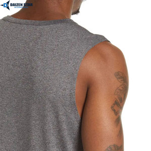 Mens Cotton Tank Top Sleeveless Casual Gym Wear Custom Printed Vest - Product Image 4