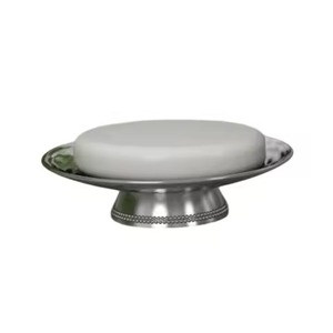 High On Trend New <b>Soap</b> Dish Countertop Bath Accessory Elegant Silver Finish Metal <b>Soap</b> <b>Holder</b> For Hotel Bathroom Decor - Product Image 5