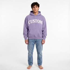 Sweat-shirt à capuche en polyester recyclé pour homme, léger, décontracté, vêtements de sport, fournisseur en gros de vêtements - Product Image 1