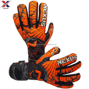 Gants de gardien de but en cuir unisexe de haute qualité, antidérapants, respirants, fermeture à boucle et crochet, protection des doigts, best-seller - Product Image 6