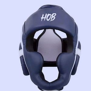 Casque de protection facial modulaire HOB pour la boxe, en cuir PU respirant, réglable, double visière, casque de sport pour adulte - Product Image 6