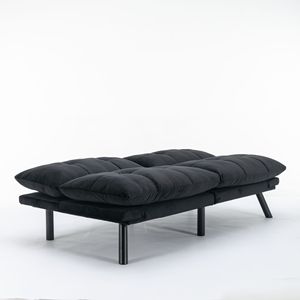 Sofá Cama Convertible Negro Moderno - Product Image 2