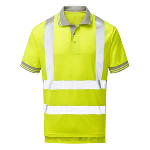 Camisa de Trabajo de Alta Visibilidad Reflectante, Uniforme de Seguridad de Manga Corta, Ropa de Trabajo Industrial Fluorescente, Prenda de Construcción - Product Image 1