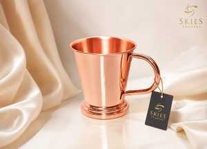 Taza Moscow Mule de Cobre Puro con Base Abocinada, Vaso Metálico para Cócteles, Artículos de Bar, Accesorios para Bebidas, Regalo - Product Image 1