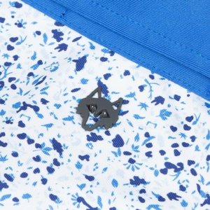 Polo de Manga Corta con Estampado de Puntos Azules para Hombre, Estilo Casual, Corte Regular, 100% Algodón, Tejido Oxford Transpirable - Product Image 5