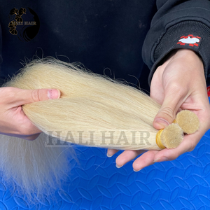 Alta calidad a granel 100% Remy vietnamita estilo recto extensiones de cabello humano suave sedoso sin enredos Super doble dibujado Hali Hair - Product Image 5