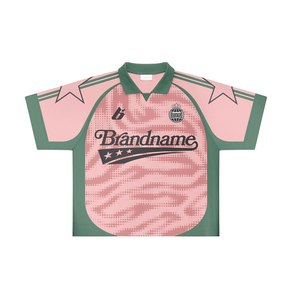 Camiseta Deportiva Polo con Logotipo Personalizado, Uniforme Deportivo Rosa y Verde, Manga Corta, Venta al Por Mayor OEM - Product Image 5