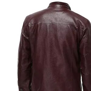 Veste de moto en cuir coupe-vent pour hommes approuvée CE Veste de motard élégante et durable pour l'hiver à un prix raisonnable à bas quantité minimale de commande - Product Image 5