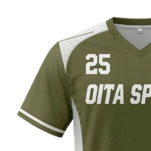 Maillot de lacrosse unisexe vert olive et blanc en polyester, coupe athlétique, léger, uniforme sportif, vêtements d'entraînement - Product Image 5