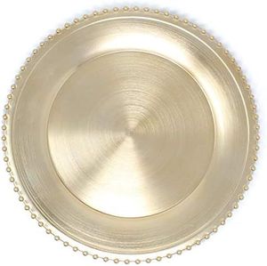 Assiette de présentation en métal texturée pour hôtels de luxe et événements de mariage - Product Image 1