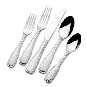 Ensemble de couverts en acier inoxydable avec manche en bambou, finition miroir haute brillance, passe au lave-vaisselle, vaisselle de mariage - Product Image 6