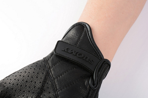 Guantes de Carreras de Cuero con Dedos Completos, Cierre de Hebilla, Pantalla Táctil e Impermeables para Gimnasio, Fitness, Levantamiento de Pesas, Ciclismo - Product Image 5