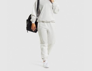Conjunto Deportivo para Mujer, Sudadera con Capucha de Felpa de Algodón, Pantalones Jogger, Ropa Deportiva Informal, Cálida y Suave para el Tiempo Libre y el Fitness - Product Image 1
