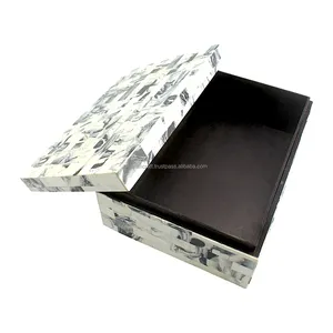 Phổ biến nhất rắn đá cẩm thạch trang sức hiển thị hộp độc đáo hiện đại sang trọng thô Thiết kế hình chữ nhật vuông có sẵn phong cách khác nhau - Product Image 1