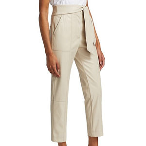 Pantalones de Cintura Media de Cuero PU Brillante de Alta Calidad para Mujer, Diseño OEM, Estilo Urbano, Cargo, Disponibles para Verano e Invierno, Venta al Por Mayor - Product Image 3