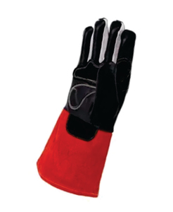 Holy Signs International HSI-0013 Leather Welding <b>Gloves</b> Cotton Lined Straight Thumb Molten Metal Splash Test <b>Type</b> B TIG Use - Product Image 4