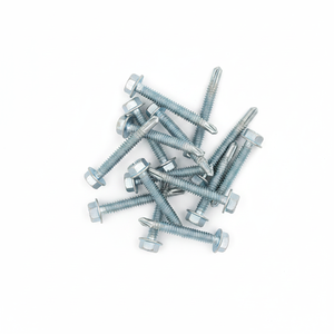 Premium Carbon Steel Hex Washer Head Self-<b>Drilling</b> Screws (Metric/Inch) Zinc Coated Class 8 Heavy Duty Corrosion Resistant Deep - Product Image 1