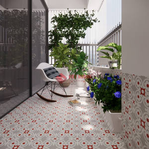 Baldosa Arquitectónica de Cemento de 190x190 mm para Áreas Exteriores Creativas - Product Image 3