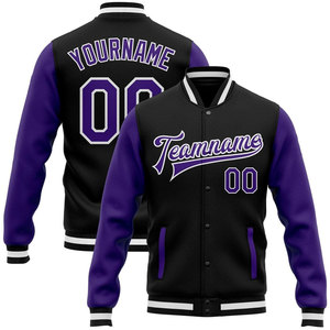 Chaqueta de Hombre de Algodón Bicolor Estilo Universitario, Relleno de Fibra de Poliéster Personalizado, Exterior de Lana y Poliéster, Grosor Estándar, Venta al Por Mayor OEM - Product Image 5