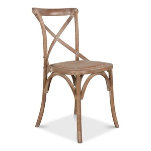 Fauteuil élégant en bois massif avec dossier croisé, idéal pour les mariages, événements et la location, qualité export - Product Image 1