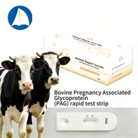 Kit de test de grossesse précoce bovin vétérinaire avec or colloïdal, kit de test PAG, test de diagnostic rapide