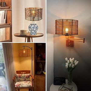 Wholesale Bamboo Rattan Lampshade Pendant <b>Light</b> Shade for Indoor Decorative Lighting and Home Styling Made by KingCraftViet - Product Image 6