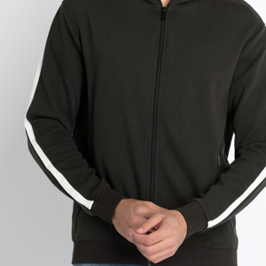 Premium mens <b>zipper</b> <b>hoodie</b> with flexible fit breathable comfort and stylish hooded design for effortless all day casual dressing - Product Image 6