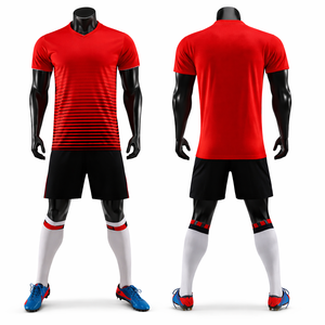 ชุดฟุตบอลแบบกำหนดเอง ออกแบบโลโก้ ชื่อ และหมายเลขของคุณเอง ชุดฟุตบอลแบบซับลิเมชั่น สั่งทำจำนวนมาก จัดส่งรวดเร็ว มีไซส์พลัส - Product Image 1