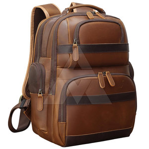 Professional Manufactures High Grade Leather <b>Backpacks</b> New Design Pakistan Made Leather <b>Backpacks</b> - Product Image 1