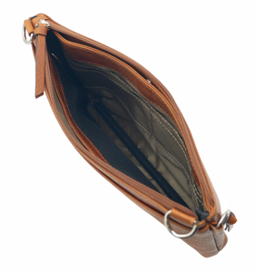 Castello Brown Cowhide Genuine Leather Men's Crossbody Travel Bag Small Adjustable <b>Strap</b> New Release Low MOQ Factory Direct - Product Image 4