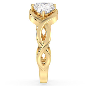 Anillo de Compromiso REYES con Doble Corazón Brillante de Moissanita de 1.53 Quilates para Mujer, Anillos Elegantes de Promesa y Amor, Joyería Fina - Product Image 5