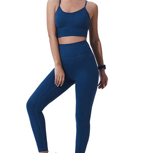 Conjunto Deportivo de Yoga de Alta Calidad para Mujer, 2 Piezas, Sin Costuras, Transpirable, Cintura Elástica, Diseño Personalizable, Último Diseño - Product Image 1