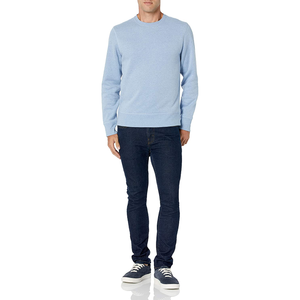 Sweat-shirt personnalisé pour homme en molleton 350 g/m², col rond ou col montant en coton molletonné - Product Image 4