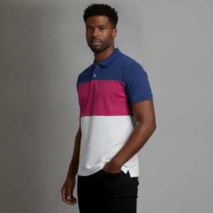 Polo pour homme personnalisé, 100% coton tricoté, 3 boutons, manches courtes, couleur contrastée, logo brodé, respirant - Product Image 3