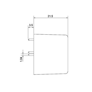 Module d'alimentation AC/DC haute puissance FranMar 10,08 W FMM010-S24-P, encapsulé pour montage sur circuit imprimé, sortie 24 V 0,42 A, entrée 85-305 VCA, cadre ouvert - Product Image 3