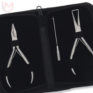 Juego de Pinzas de Acero Inoxidable para Extensiones de Cabello, Herramientas de Instalación y Remoción - Product Image 2